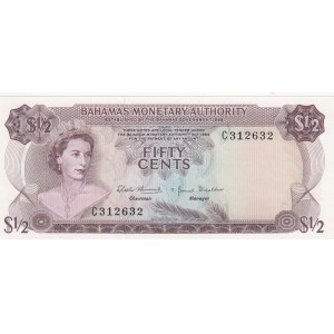 Bahamas, 1/2 Dollar, 1968, UNC, p26