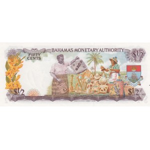 Bahamas, 1/2 Dollar, 1968, UNC, p26