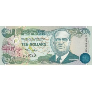Bahamas, 10 Dollars, 2000, UNC, p64