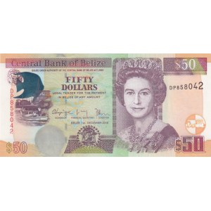 Belize, 50 Dollars, 2016, UNC, p70b