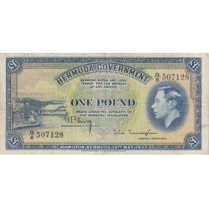 Bermuda, 1 Pound, 1937, VF, p11b