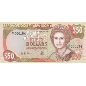 Bermuda, 50 Dollars, 1989, UNC, p58