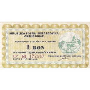 Bosnia - Herzegovina, 1 Bon, 1994, AUNC,