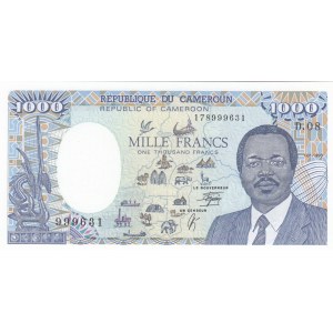 Cameroun, 1.000 Francs, 1990, UNC, p26b