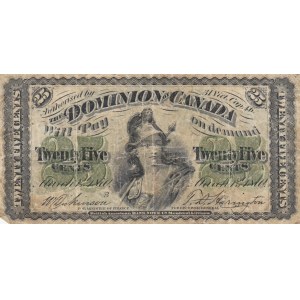 Canada, 25 Cents, 1870, FINE, p8