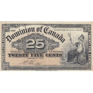 Canada, 25 Cents, 1900, VF, p9a