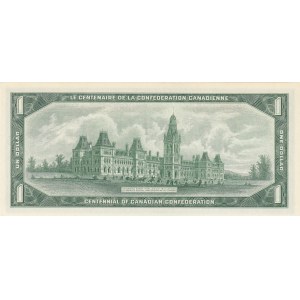Canada, 1 Dollar , 1967, UNC, p84b