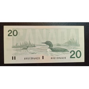 Canada, 20 Dollars, 1991, UNC, p97b