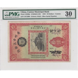 China, 10 Dollars, 1933, VF, pS2280c