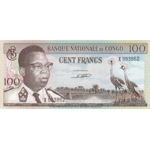 Congo Democratic Republic, 100 Francs, 1962, UNC, p6