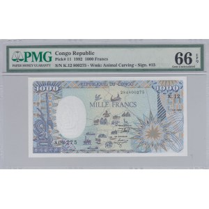 Congo Republic, 1.000 Francs, 1992, UNC, p11