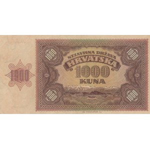 Croatia, 1.000 Kuna, 1941, AUNC (-), p4