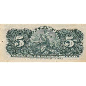 Cuba, 5 Centavos, 1896, UNC, p45