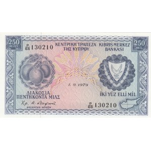 Cyprus, 250 Mils, 1979, UNC, p41c