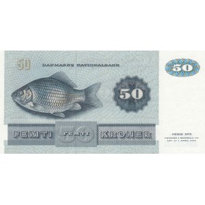 Denmark, 50 Kron, 1982, XF, p50e