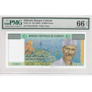 Djibouti, 10.000 Francs, 2005, UNC, p45