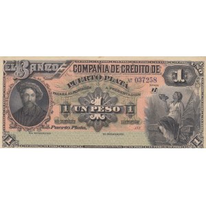 Dominican Republic, 1 Peso, 188X, UNC, pS103