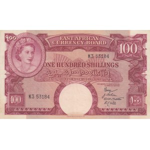 East Africa, 100 Shillings, 1958, VF, p40