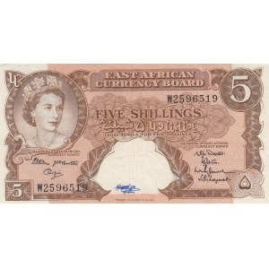 East Africa, 5 Shillings, 1962, VF (+), p41b