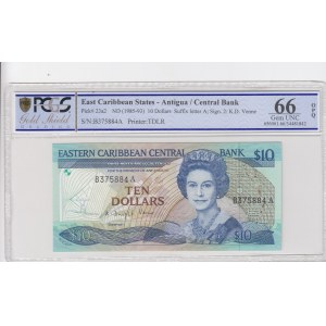East Caribbean States, 10 Dollars, 1985-93, UNC, p23a2