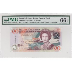 East Caribbean States, 20 Dollars, 2008, UNC, p49a