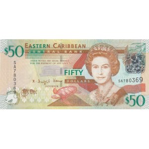 East Caribbean States, 50 Dollars, 2008, UNC, p50