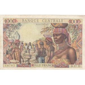 Equatorial African States, 1.000 Francs, 1963, VF, p8b