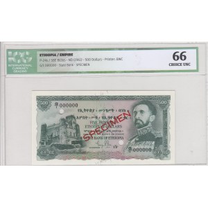 Ethiopia, 500 Dollars, 1961, UNC, p24s, SPECIMEN