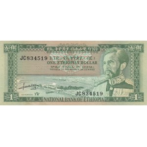 Ethiopia, 1 Dollar, 1966, AUNC, p25