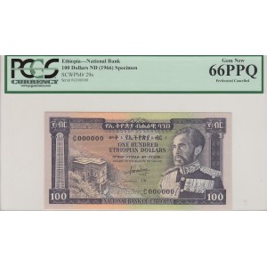 Ethiopia, 100 Dollars, 1966, UNC, p29s, SPECIMEN