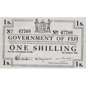 Fiji, 1 Sihiling, 1942, XF, p48