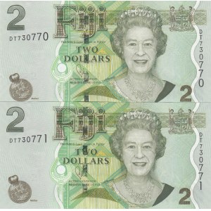 Fiji, 2 Dollars, 2007, UNC, p109b