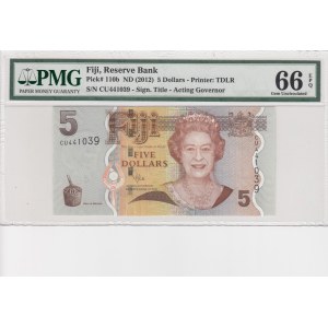 Fiji, 5 Dollars, 2012, UNC, p110b