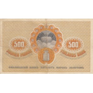 Finland, 500 Markkaa, 1909 (1918), XF, p23