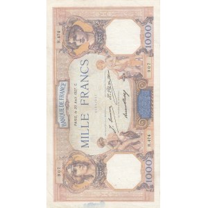 France, 1.000 Francs, 1927, XF, p79a