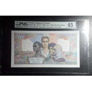 France, 5.000 Francs, 1945-47, XF, p103c