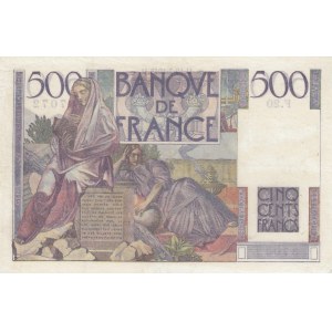 France, 500 Francs, 1945, VF, p129a
