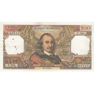 France, 100 Francs, 1971, XF, p149d