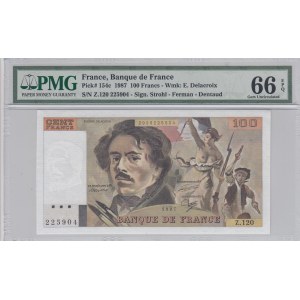 France, 100 Francs, 1987, UNC, p154c