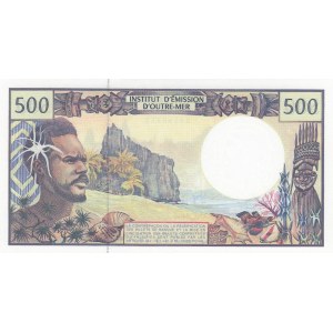 French Pacific Territories, 500 Francs, 1992, AUNC, p1d