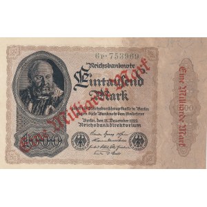 Germany, 1.000 Mark, 1922, AUNC, p82