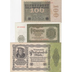 Germany, 0, (Total 3 banknotes)