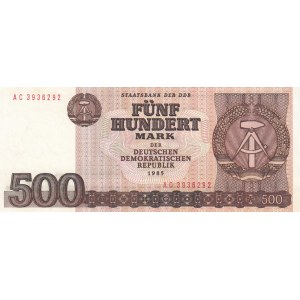 Germany - Democratic Republic, 500 Mark, 1985, UNC (-), p33