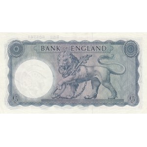 Great Britain, 5 Pounds, 1957/1961, XF, p371a
