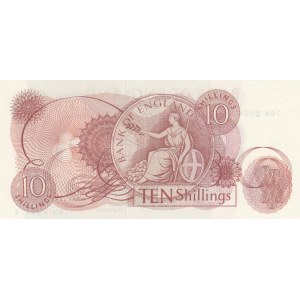 Great Britain, 10 Shillings, 1966-1970, UNC, p374e