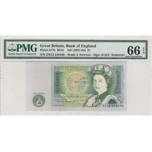 Great Britain, 1 Pound, 1981/1984, UNC, p377b