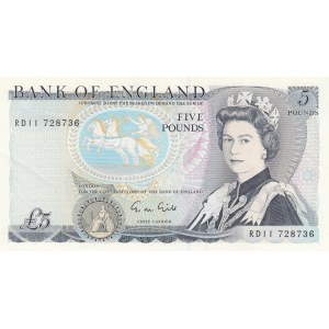 Great Britain, 5 Pounds, 1988/1991, XF, p378f