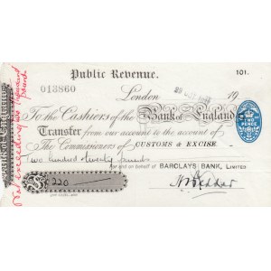 Great Britain, 1931, UNC, Public Revenue