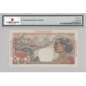 Guadeloupe, 100 Francs, 1947-49, UNC, p35