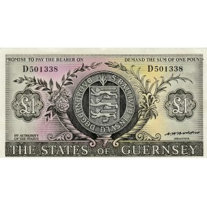 Guernsey, 1 Pound, 1969/1975, XF, p45b